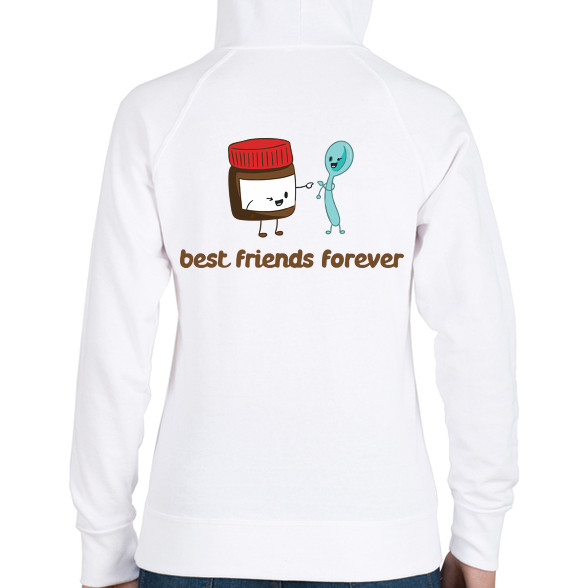 Legjobb Barátok Örökké-Női kapucnis pulóver