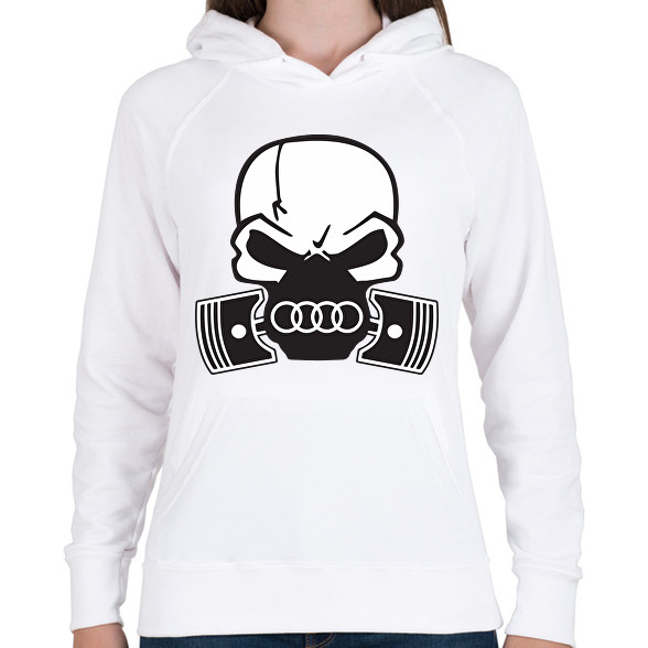 Skull audi-Női kapucnis pulóver