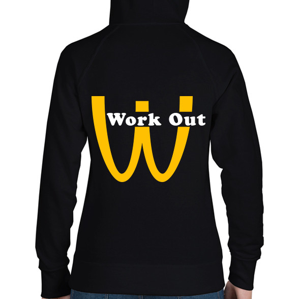 McDonalds Work Out-Női kapucnis pulóver