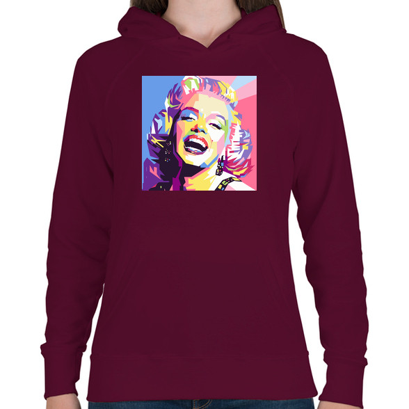 PopArt - Marilyn Monroe-Női kapucnis pulóver