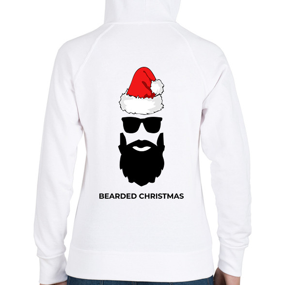 BEARDED CHRISTMAS-Női kapucnis pulóver