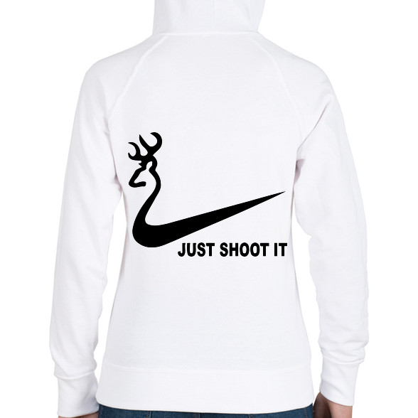 Just shoot it 2-Női kapucnis pulóver