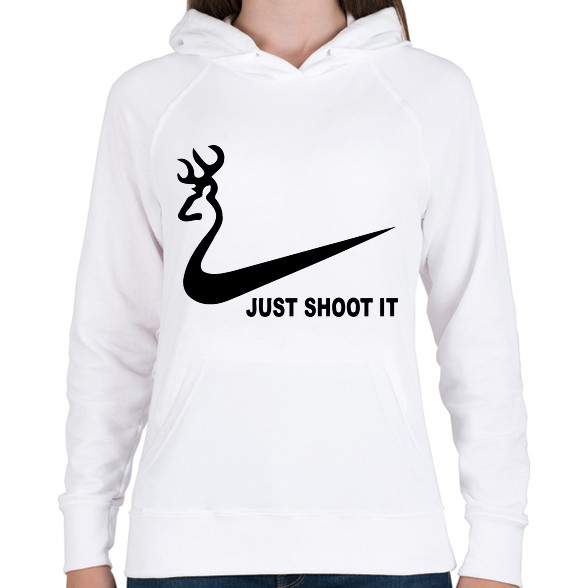 Just shoot it 2-Női kapucnis pulóver