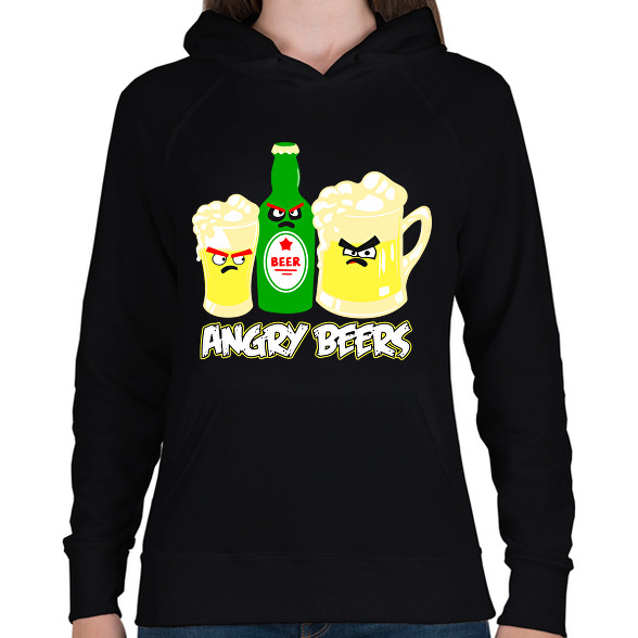 Angry Beers-Női kapucnis pulóver