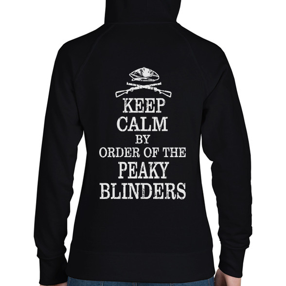 Keep calm and order-Női kapucnis pulóver