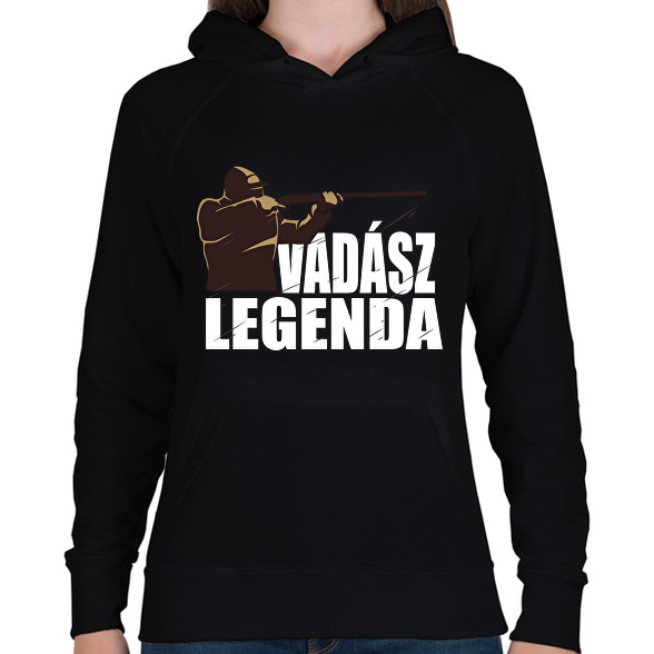 Vadász Legenda-Női kapucnis pulóver