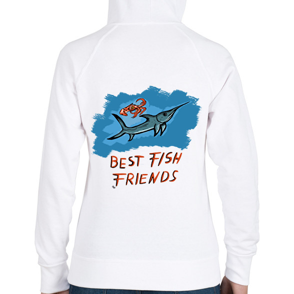 best fish friends-Női kapucnis pulóver