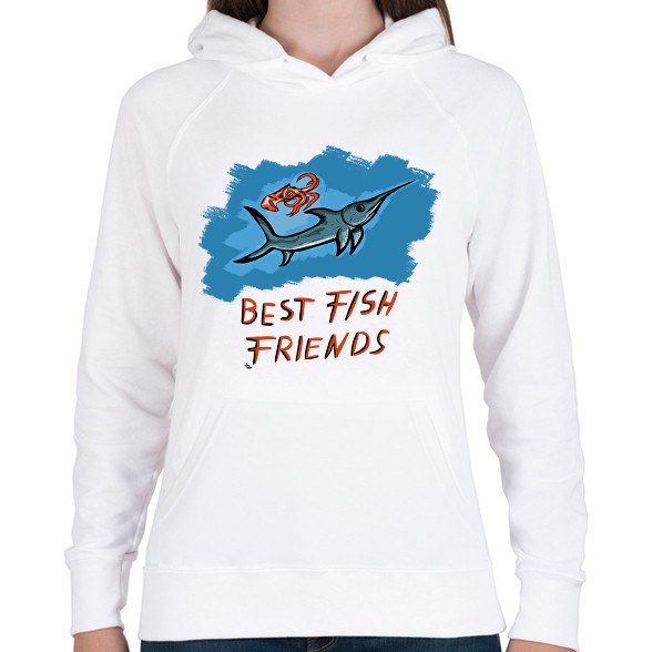 best fish friends-Női kapucnis pulóver