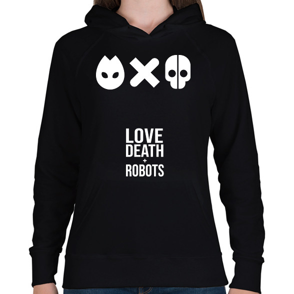 Love Death and Robots logo-Női kapucnis pulóver