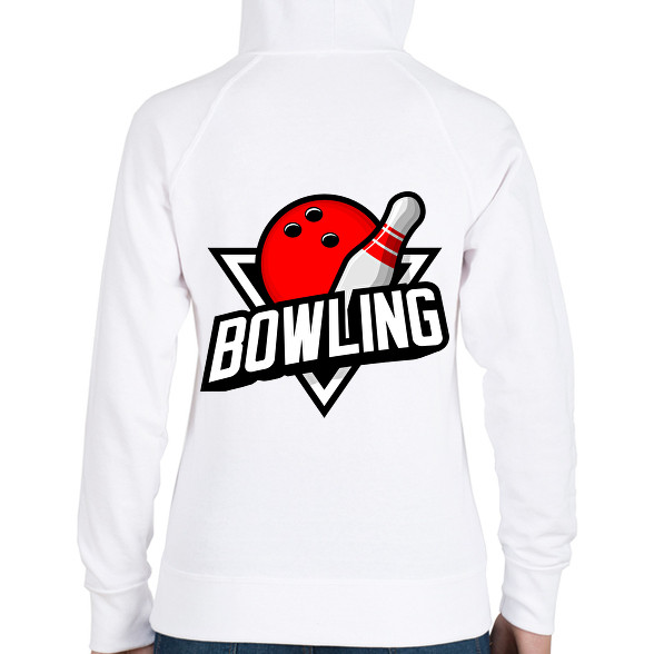 Bowling -Női kapucnis pulóver