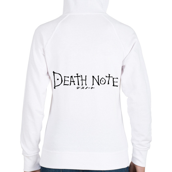 Death note (fekete)-Női kapucnis pulóver