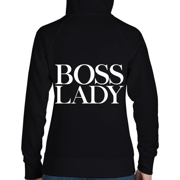 Boss Lady-Női kapucnis pulóver