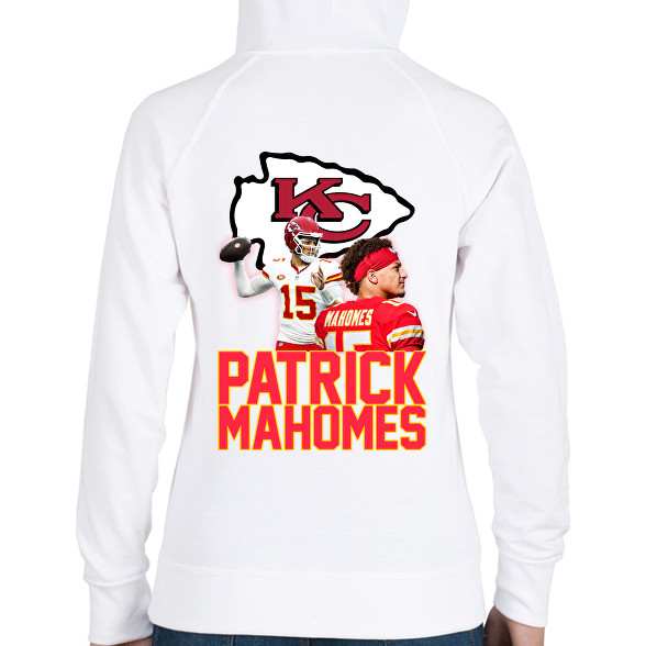 Patrick Mahomes-Női kapucnis pulóver