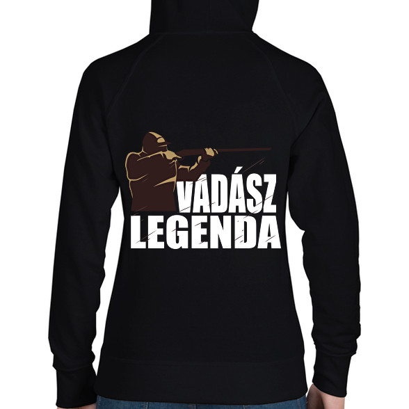 Vadász Legenda-Női kapucnis pulóver