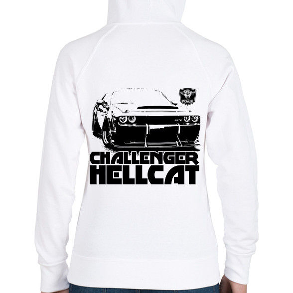 Challenger Hellcat Front-Női kapucnis pulóver