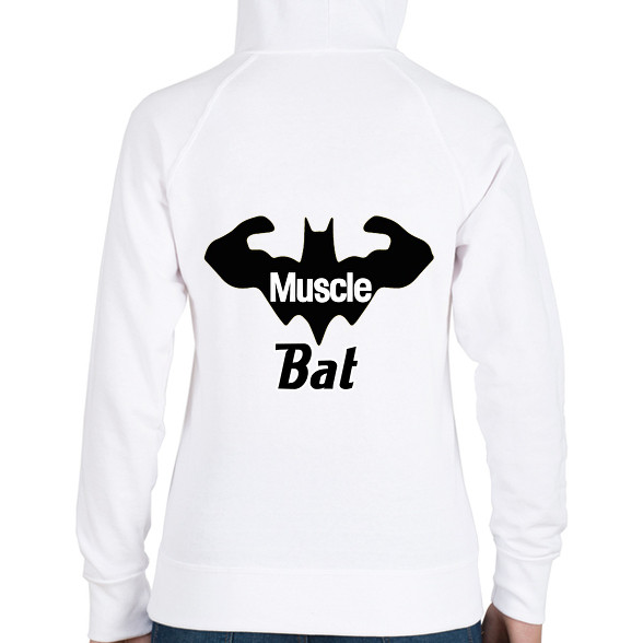 Muscle bat-Női kapucnis pulóver