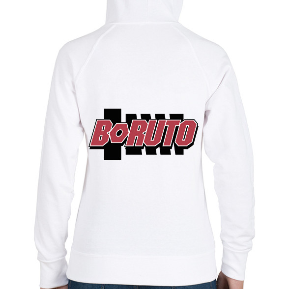 BORUTO logo-Női kapucnis pulóver