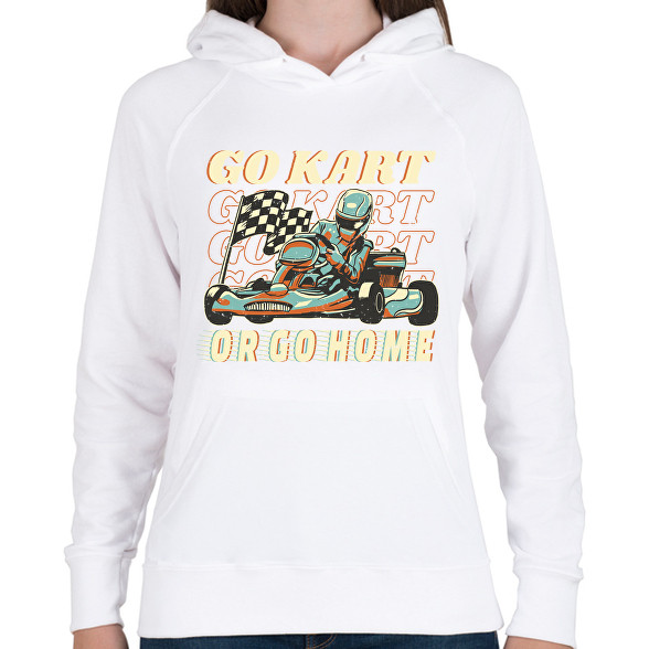 Gokart-Női kapucnis pulóver