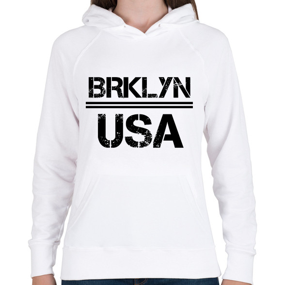 Usa brooklyn-Női kapucnis pulóver