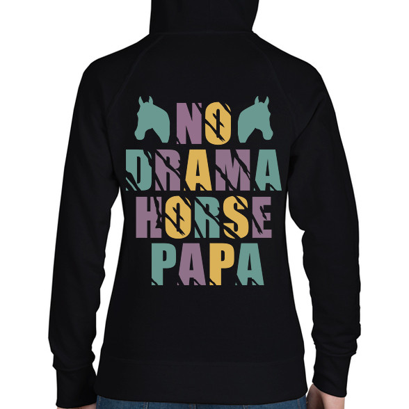 Horse papa-Női kapucnis pulóver