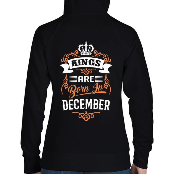 A királyok decemberben születnek-Női kapucnis pulóver