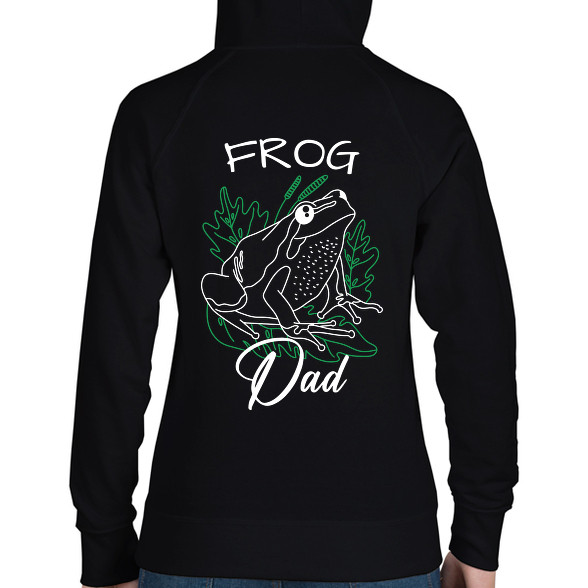 Frog Dad-Női kapucnis pulóver