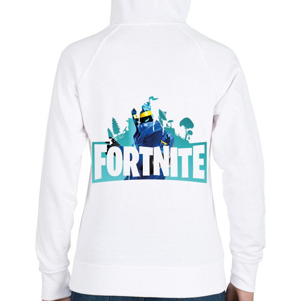 Fortnite logo Ninja-Női kapucnis pulóver