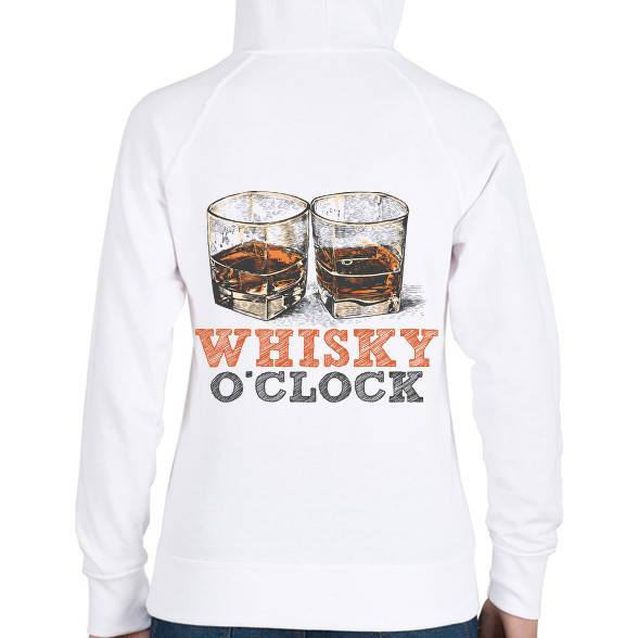 Whisky o'clock-Női kapucnis pulóver