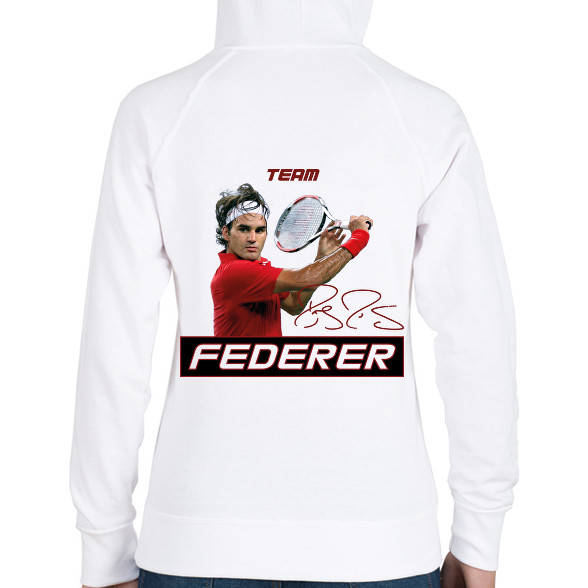 Team Federer-Női kapucnis pulóver