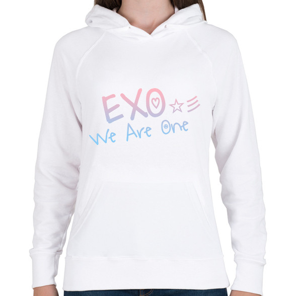 Exo: We are one!-Női kapucnis pulóver