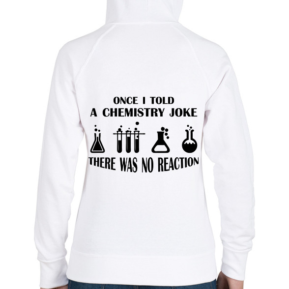 Chemistry joke (black)-Női kapucnis pulóver