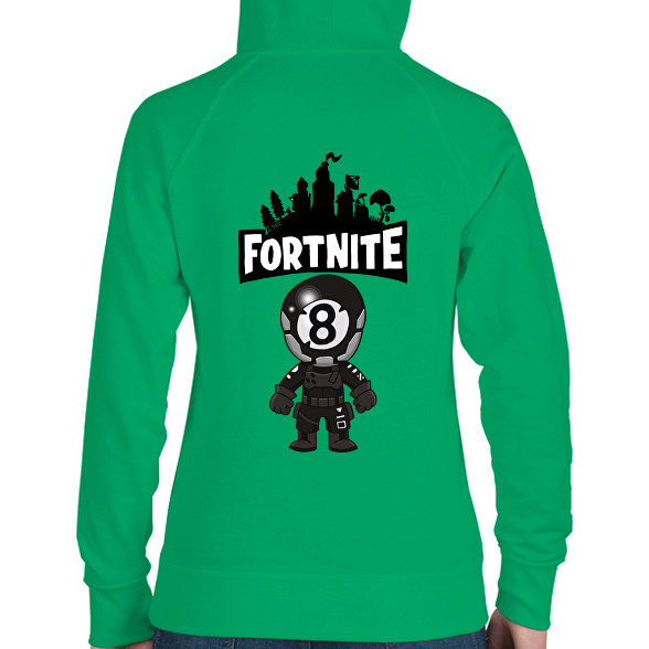 Fortnite 8ball skin-Női kapucnis pulóver