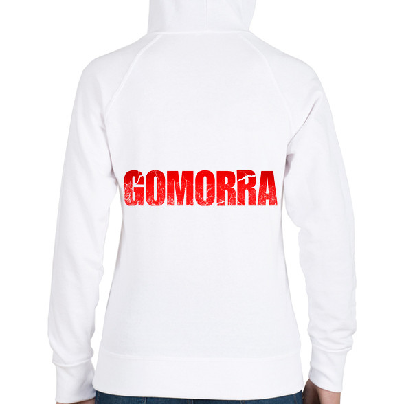 Gomorra logo-Női kapucnis pulóver