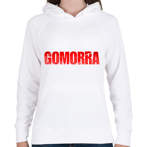 Gomorra logo-Női kapucnis pulóver