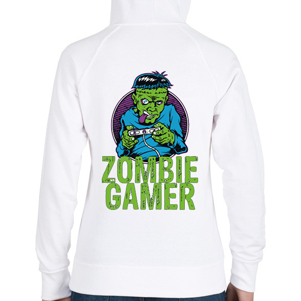 Zombie gamer-Női kapucnis pulóver