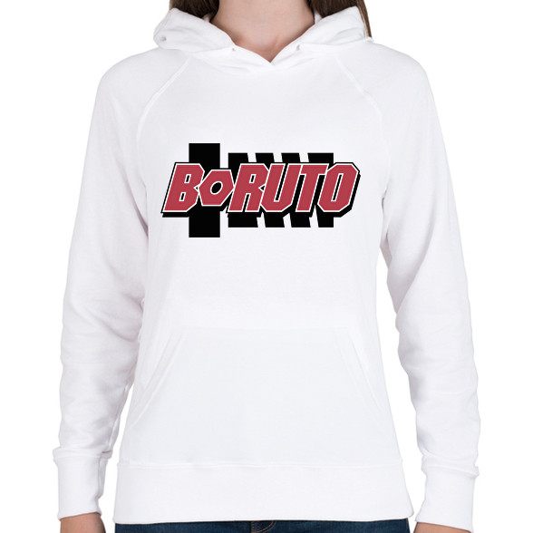 BORUTO logo-Női kapucnis pulóver