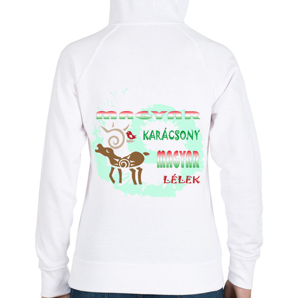 Magyar Karácsony-Női kapucnis pulóver