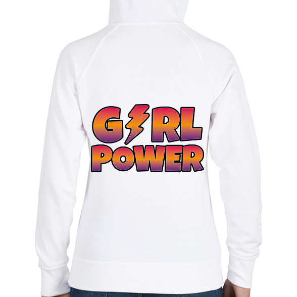 Girl power-Női kapucnis pulóver