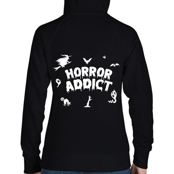 Horror addict-Női kapucnis pulóver