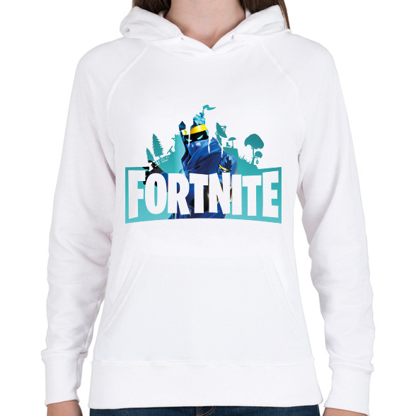 Fortnite logo Ninja-Női kapucnis pulóver