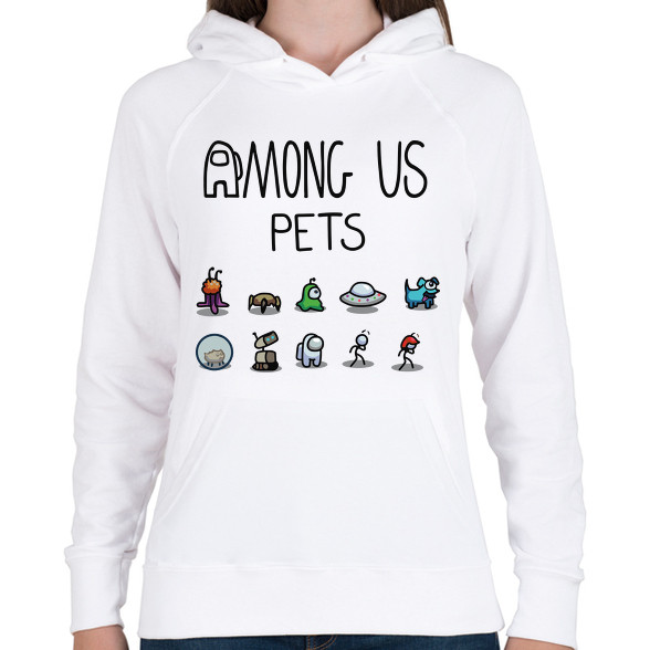 Among us pets-Női kapucnis pulóver