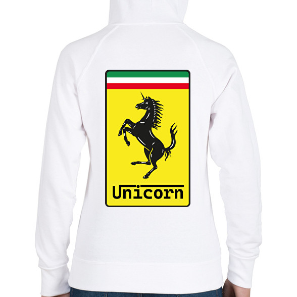 Unicorn - Ferrari-Női kapucnis pulóver