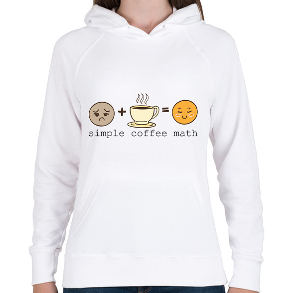 Kávé matek  - Coffee math-Női kapucnis pulóver