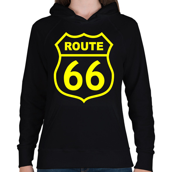 route 66-Női kapucnis pulóver