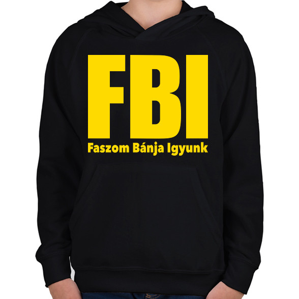 FBI-Gyerek kapucnis pulóver