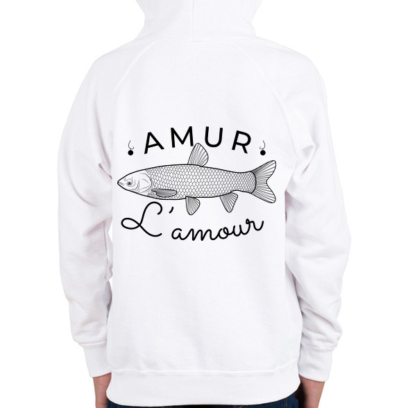 Amur Lamour Black-01-Gyerek kapucnis pulóver