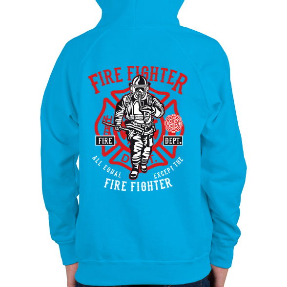 Tűzoltó-Gyerek kapucnis pulóver