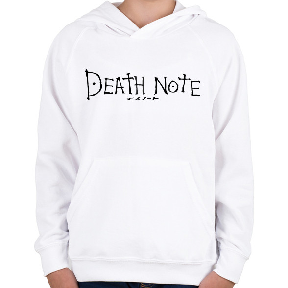 Death note (fekete)-Gyerek kapucnis pulóver