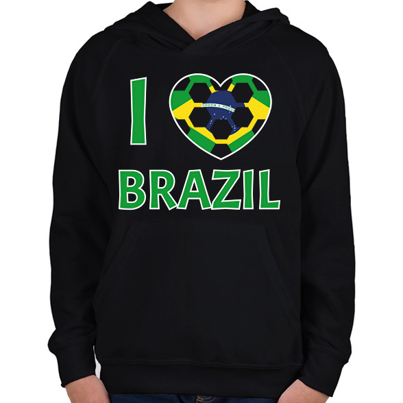 I love Brazil-Gyerek kapucnis pulóver