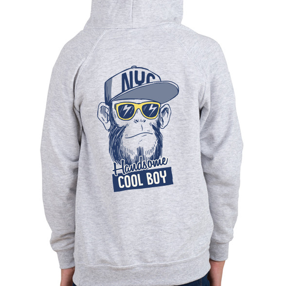 cool boy gorilla-Gyerek kapucnis pulóver